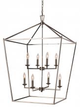 Trans Globe 10265 PC - 8LT PENDANT-XL-BIRD CAGE-PC